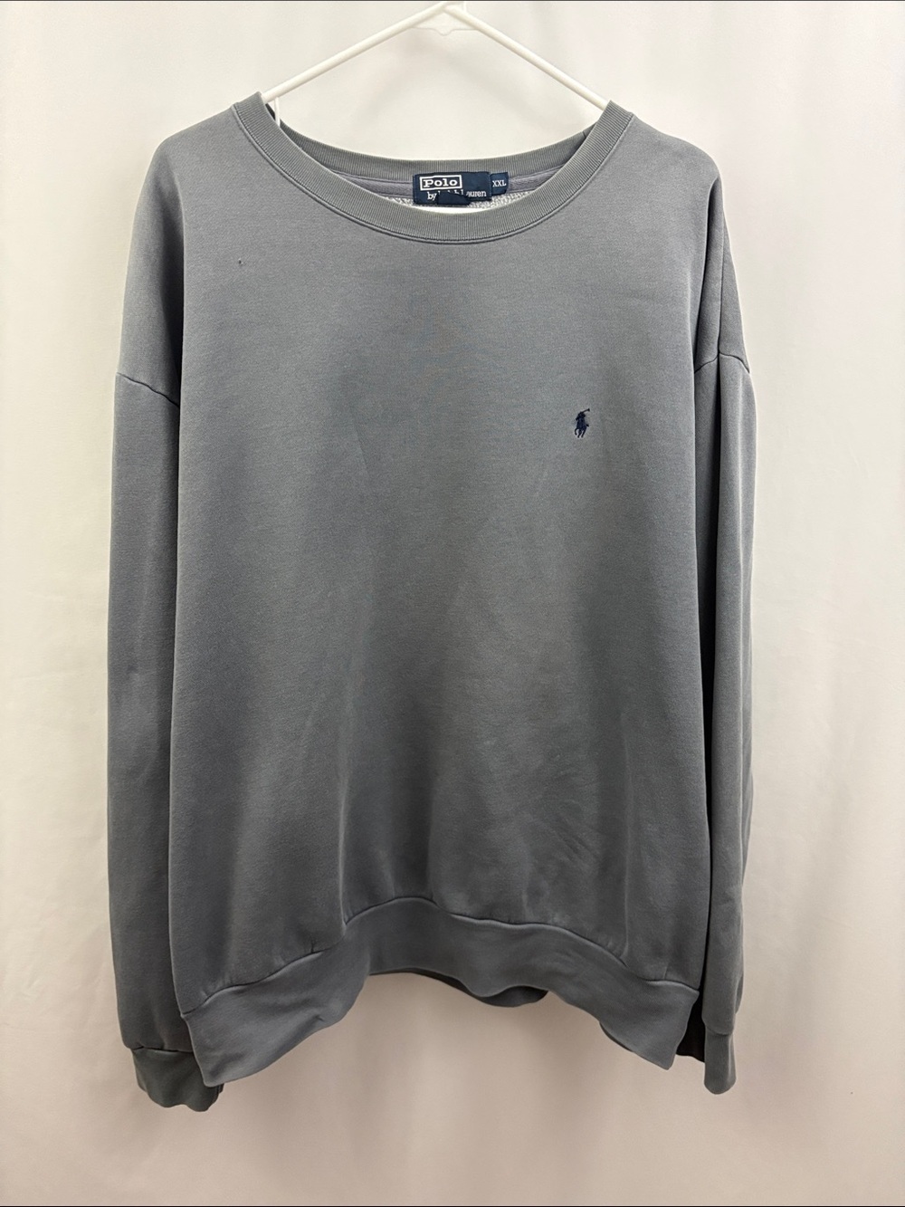Polo Ralph Lauren Gray Crewneck Pullover Sweatshirt Mens XXL
